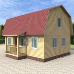 Деревянный дом 7x9 Гамма-45