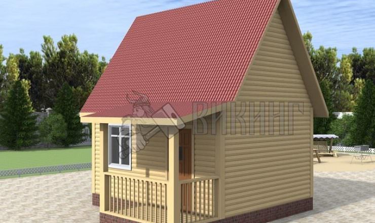 Деревянный дом 4x5 Гамма-4