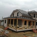 Каркасный дом полтора этажа 11x8,5