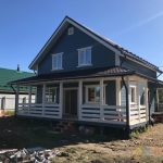 Каркасный дом полтора этажа 8х9