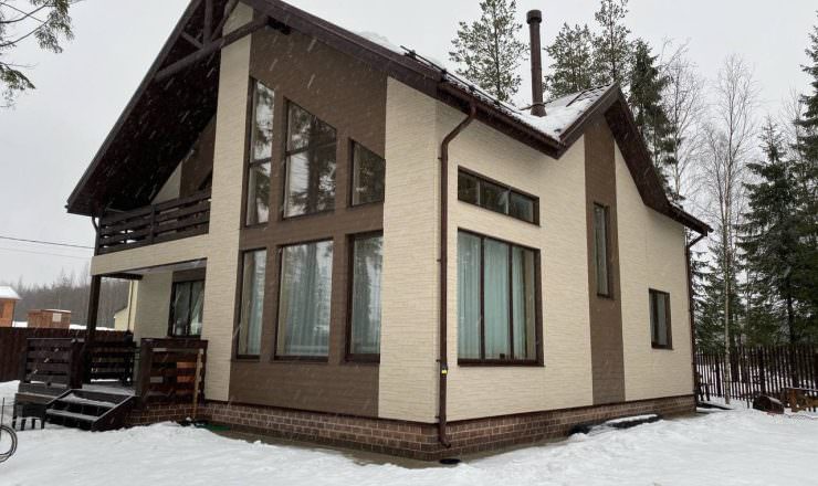 Каркасный дом полтора этажа 10,5х11,5